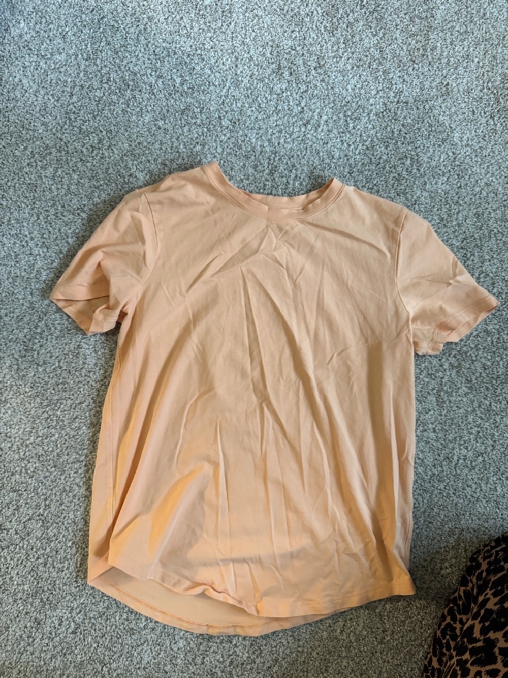 Lululemon Soft Peach Crew Neck Tee